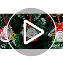 SICOHOME Babys First Christmas Ornament 2025 - My Very First Christmas Picture Frame Ornament Acrylic Newborn Baby 1st Christmas Ornament Photo Frame Girl Boy for Son Daughter Grandson Granddaughter