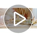 Roshtia 4 Set Reed Diffuser Bottle Empty Refillable Fragrance Glass Diffuser Bottles with Wooden Caps Rattan Sticks 50ml 1.7 oz Glass Jars for DIY Fragrance