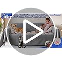 Cat Scratch Proof Furniture Protector - Anti-Slip, Waterproof Sofa Cover to Keep Cats Off, Pet-Friendly Anti-Scratch Couch Protectors for 3 Cushion Couch, Gray Sofa Cover for Pets and Kids 118"X71"