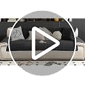 Geometric Jacquard Plush Warm Sofa Couch Cover, Soft Funny Fuzzy Couch Covers, Non Slip Sectional Sofa Slipcover, Cozy Washable Furniture Protector for Kids, Pets (Beige White, 28"x 28")