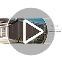 SEEYE Outdoor Sunshade Roller Shades 96" W x 96" H, Cordless Roll Up Shade Blinds Privacy Screen with 90% UV Protection, Exterior Patio Shade Cloth for Porch Pergola Balcony Backyard Windows, Mocha