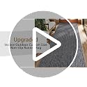ANTPOP 2FT x 6FT Non Slip Runner Rug - Waterproof Washable Outdoor Runner Rug for Hallway, Patio, Laundry Room, Custom Length Carpet Runner for RV, Entryway, Indoor Outdoor, Stripe Gray
