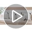 OTOSTAR 18x18 Down Alternative Fill Throw Pillow Insert, Soft Fluffy Synthetic Down Pillow Insert with 100% Cotton Cooling Cover Decorative Throw Pillow for Sofa Couch Bed