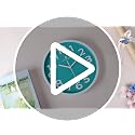 Lafocuse 12 Inch Silent 3D Numbers Pink Wall Clock Girls Bedroom, Battery Operated Pink Clock Wall for Living Room Decor