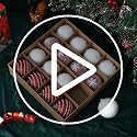 Christmas Tree Ball Ornament Set 16pcs 80mm/3.15inch Red White Glittering Shatterproof Foam Christmas Ball Ornaments Xmas Tree Decor Holiday Decoration