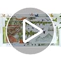 Amaonm 4 Sheet of 12x36 inch Giant Mountain Forest Tree Wall Decal Woodland Deer Bear Fox Birds Wall Stickers 3D DIY Peel and Stick Jungle Wild Animal Pine Wall Decor for Kids Boys Bedroom Playroom