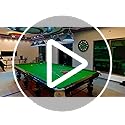 OSTAR Big Large Billiard Pool Ball Wall Clock, Battery Operated, Cue Hand, Non Ticking Quality Quartz, 14" Snooker Game