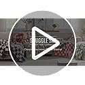 Snuggle Sac Checkered Throw Blanket for Couch, Super Soft Cozy Warm Knit Netural Decorative Fluffy Blankets, Reversible Buffalo Plaid Microfiber Throws for Sofa Bed, Plaid Beige, 50x60 Inches