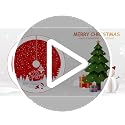 Christmas Tree Skirt Red Xmas Tree Ornaments for White Soft Plush Christmas Tree Mat with Snowy Pattern for Decorations Holiday Party 48 inches