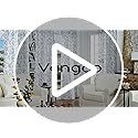 Vangao Linen Floral Curtains for Living Room 84 Inch Length Toile Blue and White Drapes French Country Back Tab Light Filtering Printed Farmhouse Bedroom Rod Pocket Window Treatments 2 Panels