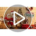 3 Ft Pre-Lit Christmas Tree, Artificial Christmas Trees with Lighting Snowflake Base, Snow Flocked Xmas Trees with 70 LED Lights, Battery Operated and Timer Function, Christmas Decoration for Home