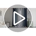 Estelar Textiler Navy Blue and Greyish White Blackout Curtains for Bedroom 84 Inches Long, Full Room Darkening Grommet Curtains for Living Room,Thermal Insulated Ombre Drapes,52Wx84L,2 Panels