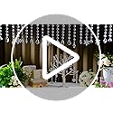 Nuenen 100 Pcs Acrylic Hanging Crystals for Centerpieces Chandelier Clear Crystal Garland Strands Ornament Acrylic Clear Beads Prisms Pendant for Christmas Tree Window Home Decoration(Lantern)