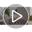 Snuggle Sac Red Checkered Throw Blanket for Couch, Super Soft Cozy Warm Christmas Red Blankets, Reversible Buffalo Plaid Microfiber Throws for Sofa Bed, Red Plaid, 50x60 Inches