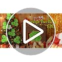Vloso 6 Pcs Christmas Tree Topper,17 Inch Christmas Tree Ornament,Green Furry Christmas Picks for Tree Decorations