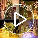 VOOKRY 32 Pcs Fairy Lights Battery Operated String Lights - 10 ft 30 LEDs Waterproof Copper Wire Mini Firefly Starry Moon Lights for DIY Crafts Wedding Party Bedroom Table Centerpieces Christmas