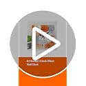 ArtSocket Wooden Wall Clock Silent Non-Ticking, Abstract Orange Grey Geometric Minimalist Checkered Square Rustic Wall Clocks Decor for Home Kitchen Living Room Office, Battery Operated(12 Inch)