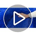 Blue Fluffy Area Rug for Bedroom, 4x5.9 Feet Shag Rugs for Living Room, Kids Rooms Boys Room Nursery, Soft and Comfy, Fuzzy Carpet Teen Dorm Home Decor Aesthetic, Upgrade Non Slip