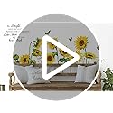decalmile Boho Flower Wall Decals Wildflower Floral Dandelion Grass Wall Stickers Baby Nursery Girls Bedroom Kids Room Wall Decor