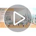 Eco-Ancheng Armless Chair Slipcover Removable Armless Accent Chairs Covers Washable Armless Slipper Chair Slipcover Printed Armless Chair Furniture Protector Covers for Living Dining Room Hotel