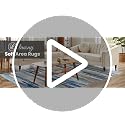 Lansny Abstract Runner Rug 2x6, Blue Washable Hallway Runner Rug Non-Slip, Soft Printed Kitchen Runner, Thin Faux Wool Runners for Hallways, Modern Floor Carpet for Entryway Bedroom Hall Indoor
