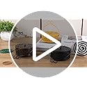 MyLifeUNIT Mosquito Coil Holder, Retro Portable Mosquito Incense Burner for Home and Camping (Bronze)