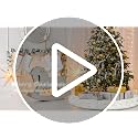 Dremisland Christmas Tree Skirt, 48 inches Large White&Silver Luxury Faux Fur Tree Skirt with Snowflakes Super Soft Thick Plush Tree Skirt for Xmas Tree Decoration (Silver, 48inch/122cm)