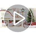 White Christmas Tree Skirt 24 Inch Small Faux Fur Rose Gold Snowflake Tree Skirt for Holiday Xmas Party Home Decorations
