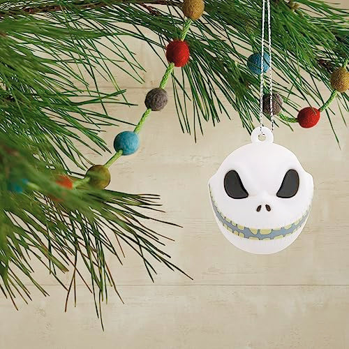 Hallmark Mini Disney Tim Burton's The Nightmare Before Christmas Ornaments (Jack Skellington Heads, Set of 6) Tiny Ornaments for Tabletop Tree