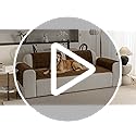 Couch Covers for Dogs Washable, 27.6"x70.9" Non Slip Couch Covers for Loveseat Sofa Pet Friendly, Soft Fuzzy Sofa Covers for Pet, Dog Couch Cover Furniture Protector(1PC,Dark Brown)