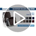 TAOCOCO 100% Waterproof Recliner Chair Cover, Small Recliner Covers for Recliner Chair with Pocket, Non Slip Reclining Chair Cover Furniture Protector for Kids, Dogs(20'', Brown)