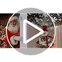 Juegoal Christmas Snowman Tree Topper with Built-in Snowflakes LED Projector, Plush Top Hat Snowmen Treetop Hugger with Rotating Magic Snow, Xmas Tree Ornament Holiday Winter Home Party Decorations