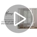 Kenney - 71631 Rachel Standard Decorative Window Curtain Rod, 28 to 48-Inch, Italian Pewter