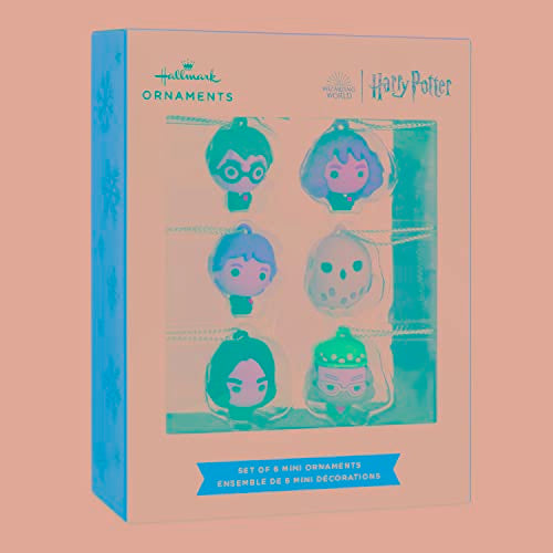 Hallmark Harry Potter and Friends Mini Christmas Ornaments, Shatterproof, Set of 6