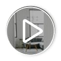 Umbra Hub Round Wall Mirror with Rubber Frame, Modern Style for Bathroom, Entryway, Living Room and More, 24-Inch, Black