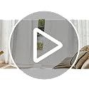 Anmao White Semi Sheer Light Filtering Curtains 84 Inches Long 2 Panels, Leaf Pattern Drapes for Living Room Bedroom, Rod Pocket Sheer Window Treatments with Floral Design, 52x84 Inch