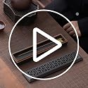CEREMONY Incense Holder for Sticks, Ceramic Insence-Stick Holder Ash Catcher, Incense Holder Timkburner for Meditation Yoga Spa Room Incense Holder (Lever Brown)