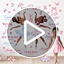 DECOWALL SG2-2319 Black Girl Magic Ballerina Wall Stickers Decals Afro Art Women Inspirational Bedroom Nursery Gift Beautiful playroom Kids décor Baby Butterfly Decoration Motivational Room