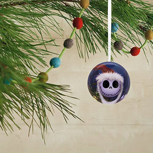 Hallmark Disney Tim Burton's The Nightmare Before Christmas Ornaments, Tin Ball, Set of 12