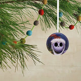 Hallmark Disney Tim Burton's The Nightmare Before Christmas Ornaments, Tin Ball, Set of 12