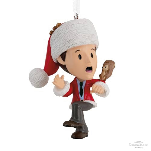 Hallmark Christmas Ornament, National Lampoon's Christmas Vacation Clark Griswold with Squirrel Stylized Ornament, Christmas Movie Gifts