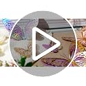Geosar 20 Pcs 3D Large Butterfly Decoration 3 Size 12" 10" 5" 2 Layer Giant Paper Butterfly Stickers for Wedding Birthday Party Baby Shower Home Wall Decor (Gold,Purple)