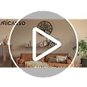 Micasso Farmhouse Large Wall Clock: 24 Inch Rustic Tree of Life Metal with Wood Frame - Battery Operated Wall Clocks for Living Room/Office/Bedroom - Home Decor for Fashion-Conscious