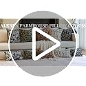 Alerfa Green Floral Throw Pillow Cover 12 x 20 Inch Rectange Luxury Decorative Lumbar Pillow Cover for Couch Living Room Bedroom