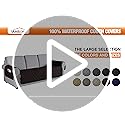 VANSOFY Couch Cover, Waterproof Sofa Covers Washable Slipcover Furniture Protector Couch Seat Covers Non-Slip Couch Cover for Dogs, Pets(Sofa, Dark Gray)