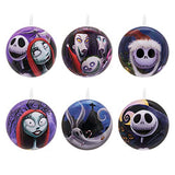 Hallmark Disney Tim Burton's The Nightmare Before Christmas Ornaments, Tin Ball, Set of 12