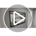 CIRCUMI 18"x24" Brushed Black Mirror with Chunky Box Metal Frame, Bathroom Mirror for Vanity Remodel & New Home, Living Room, Entryway, Rectangular Wall Mirror, Tempered Glass, Vertical or Horizontal