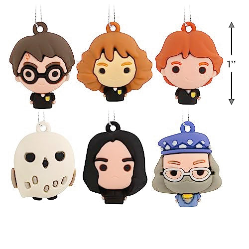 Hallmark Harry Potter and Friends Mini Christmas Ornaments, Shatterproof, Set of 6