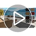 Runner Rug 2FT x 6FT, AYOHA 2'-82' Utility Carpet Runner for Entryway Hallway Aisles Balcony Garages, Area Rugs with Non-Slip Rubber Backing, Brown Strip (Available Custom Sizes)