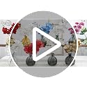 Oairse White Orchids Artificial Flowers Faux Orchid Arrangement with Black Glass Vase Set of 2 Real Touch Phalaenopsis Orchid Flowers Orchid Centerpiece for Dining Room Table